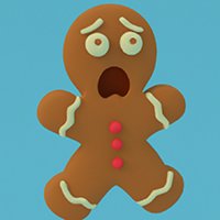Gingerbread Sliding Puzzle Game