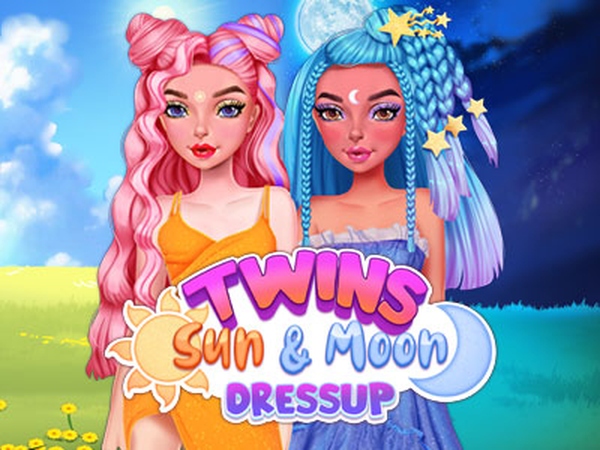 Twins Sun and Moon Fashion Design