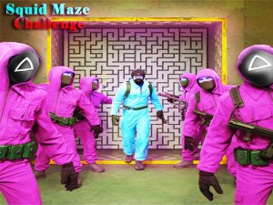Squid Maze Challenge Online Game Puzzle Game