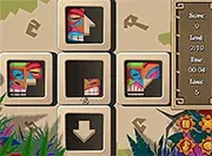 Tiki Totems Quartet Online Puzzle Game